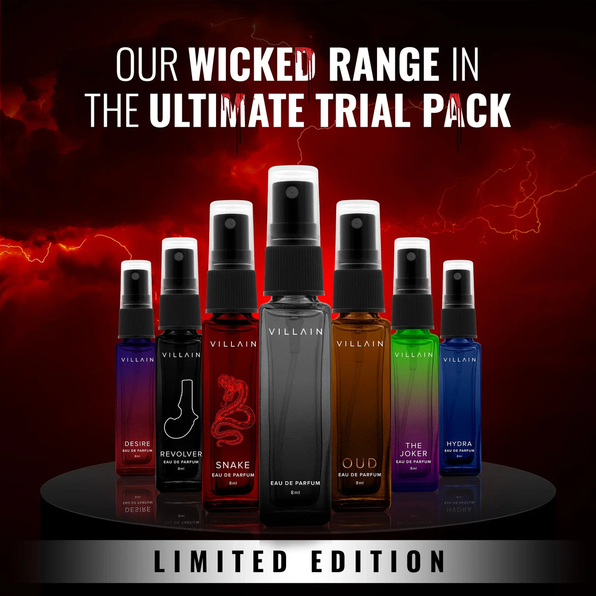 Villain 7 Deadly Scents Trial Pack — 7 x 8ml